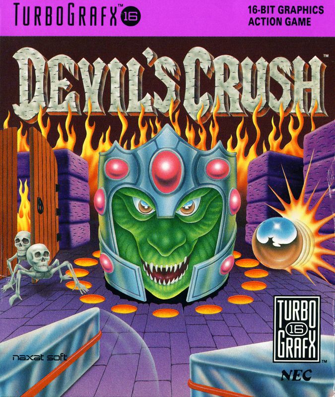 Devil's Crush box art for TurboGrafx-16